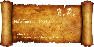 Németh Polla névjegykártya